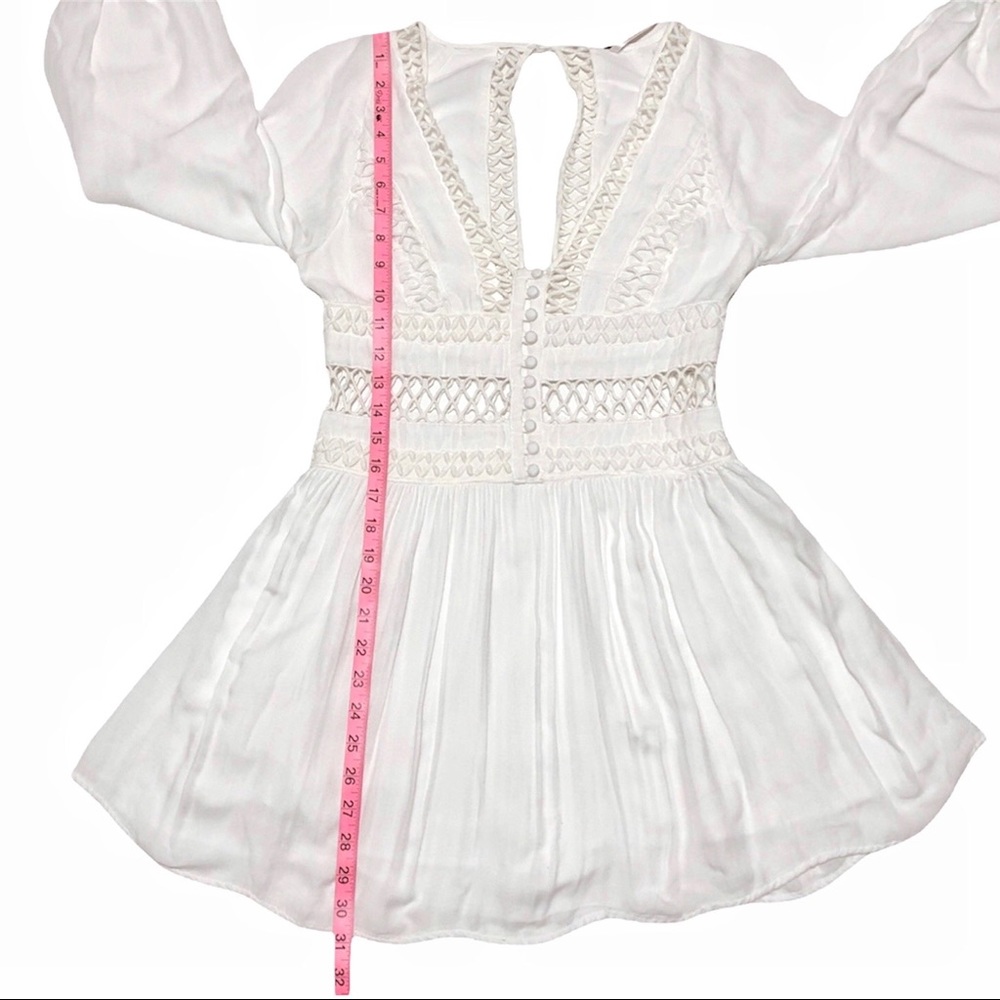Free People White Crochet Trim Dress - Picture 14 of 16